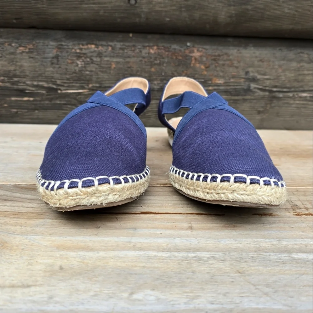 Lucky Brand Rifka Coastal Boho Slingback Espadrille Flats. Women's Size 8M